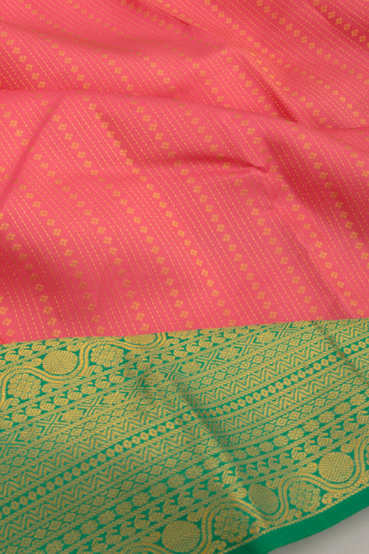 Taranga Kanchi Silk Brocade Pink Saree