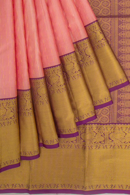 Taranga Kanchi Silk Brocade Pink Saree