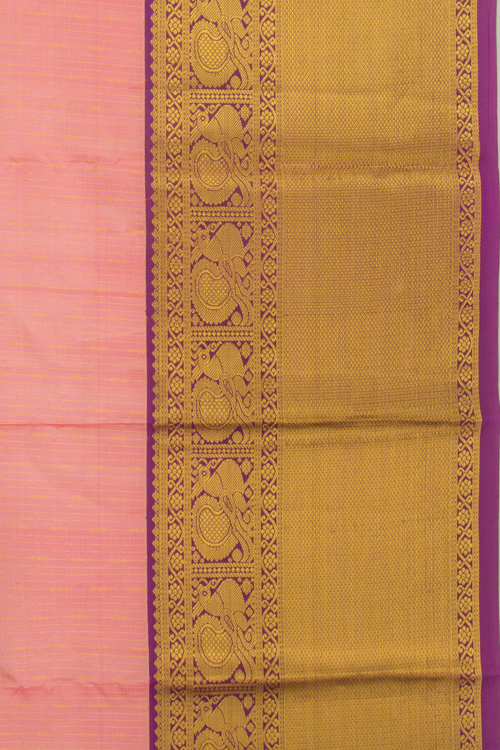 Taranga Kanchi Silk Brocade Pink Saree