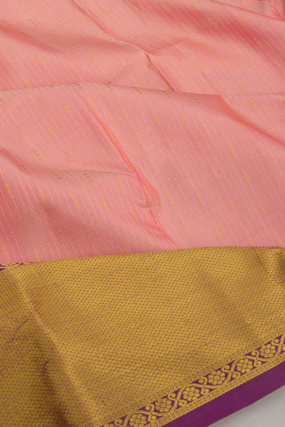 Taranga Kanchi Silk Brocade Pink Saree