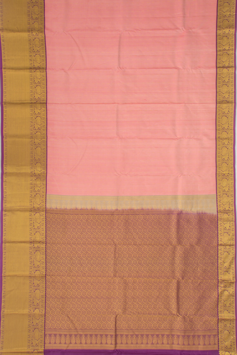 Taranga Kanchi Silk Brocade Pink Saree