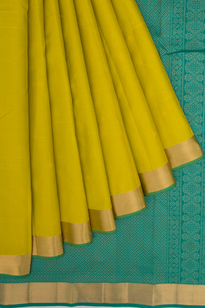 Taranga Kanchi Silk Butta Green Saree