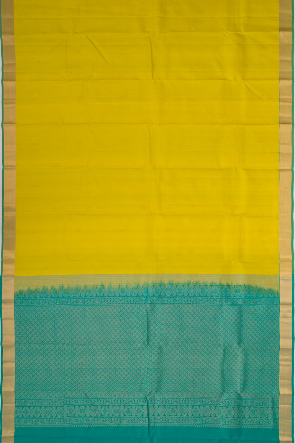 Taranga Kanchi Silk Butta Green Saree