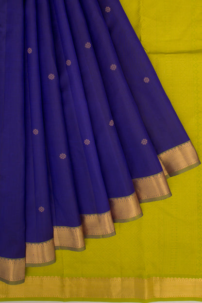 Taranga Kanchi Silk Butta Royal Blue Saree