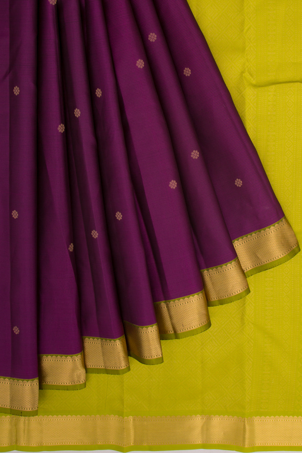 Taranga Kanchi Silk Butta Purple Saree
