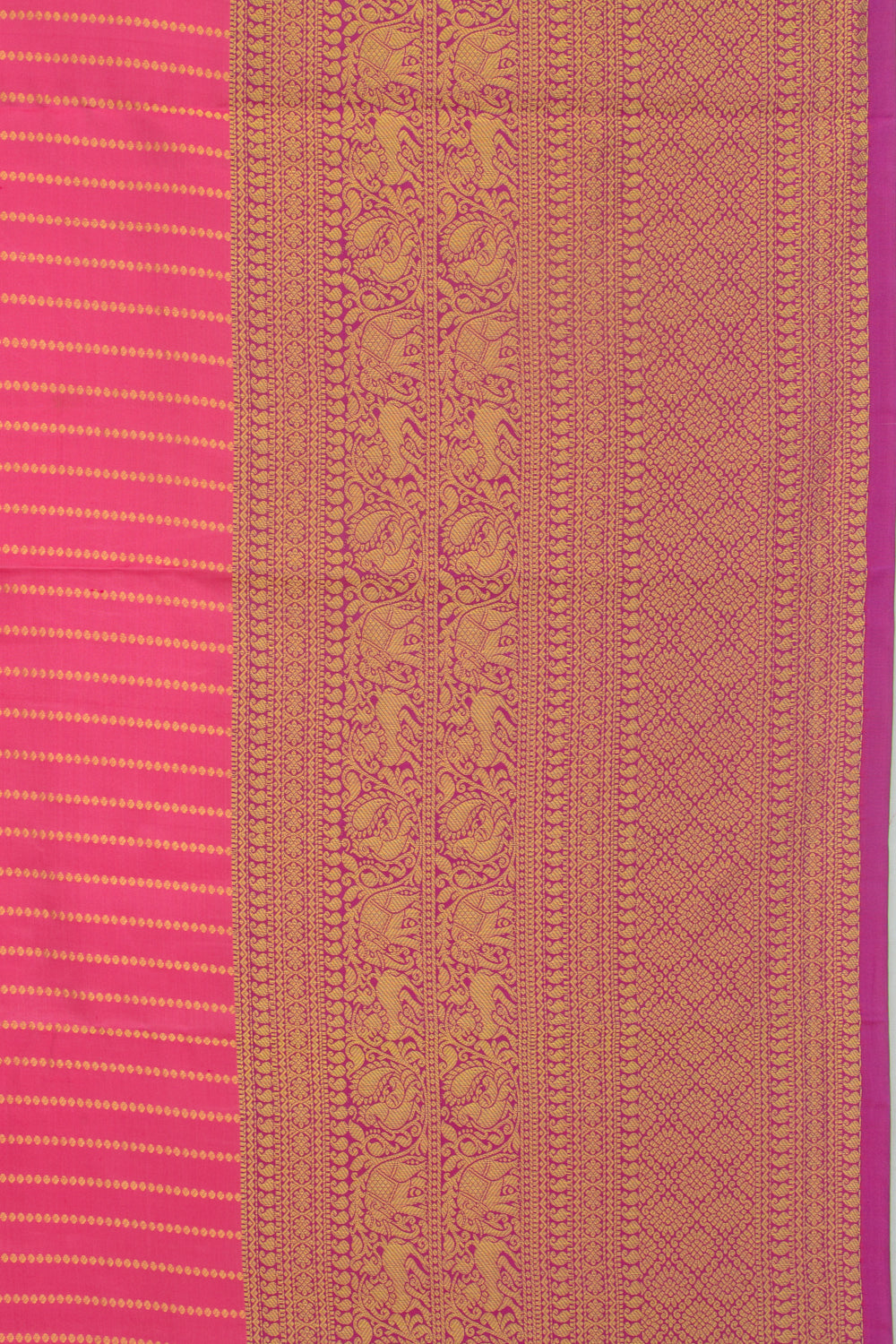 Taranga Kanchi Silk Brocade Pink Saree