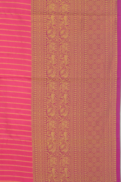 Taranga Kanchi Silk Brocade Pink Saree