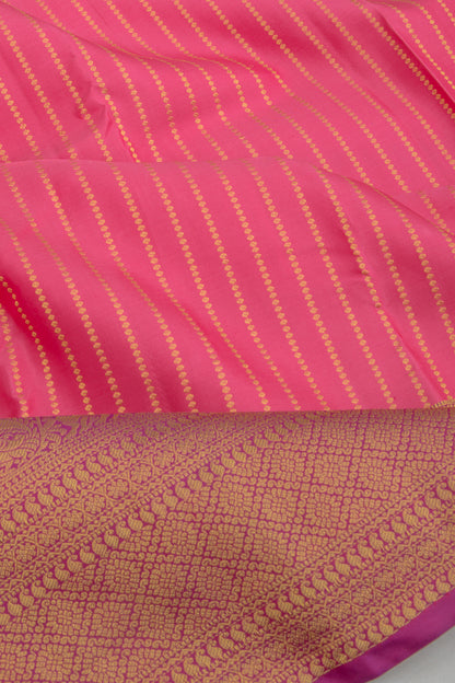 Taranga Kanchi Silk Brocade Pink Saree