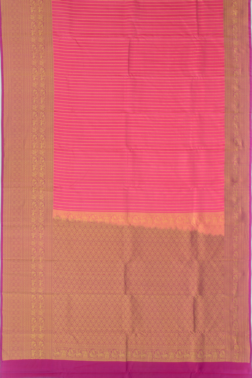 Taranga Kanchi Silk Brocade Pink Saree