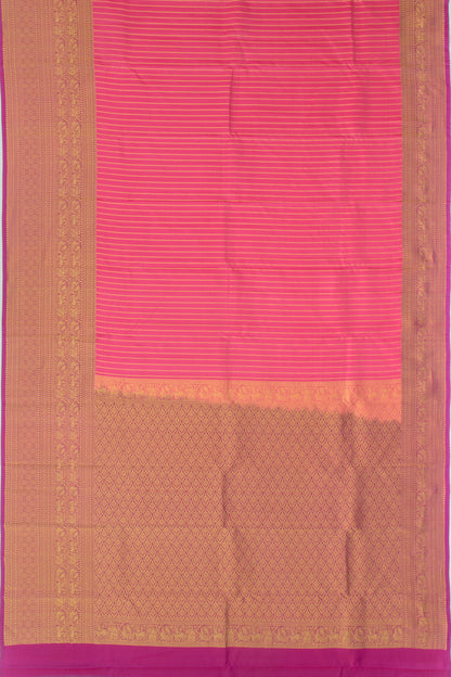 Taranga Kanchi Silk Brocade Pink Saree
