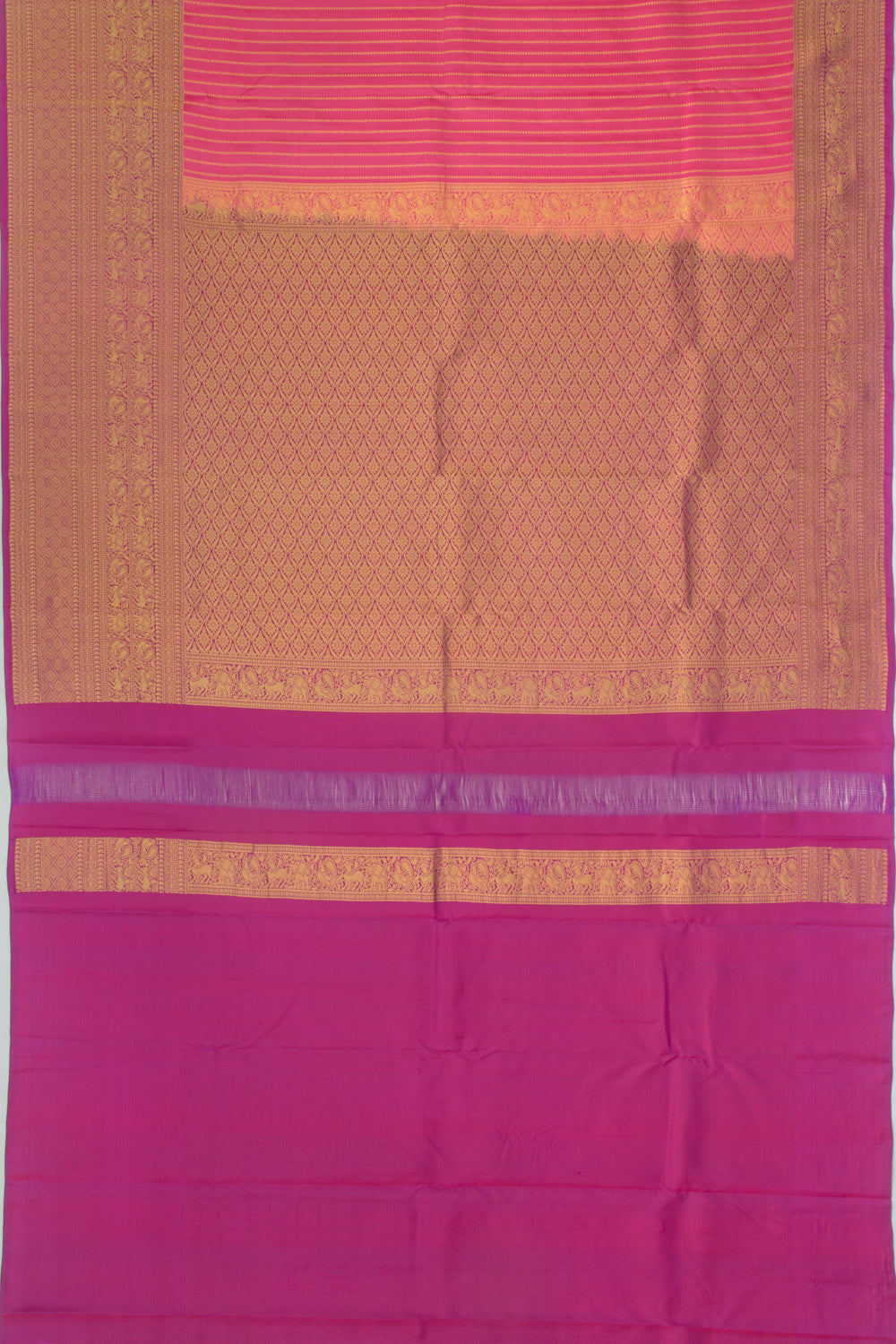 Taranga Kanchi Silk Brocade Pink Saree