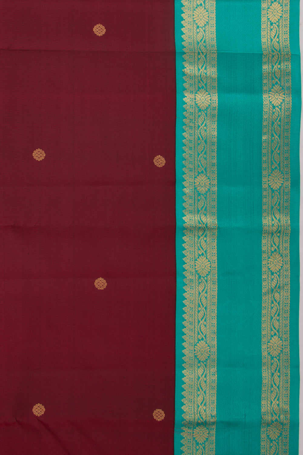 Taranga Kanchi Silk Butta Brown Saree