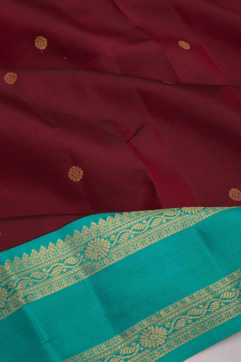 Taranga Kanchi Silk Butta Brown Saree