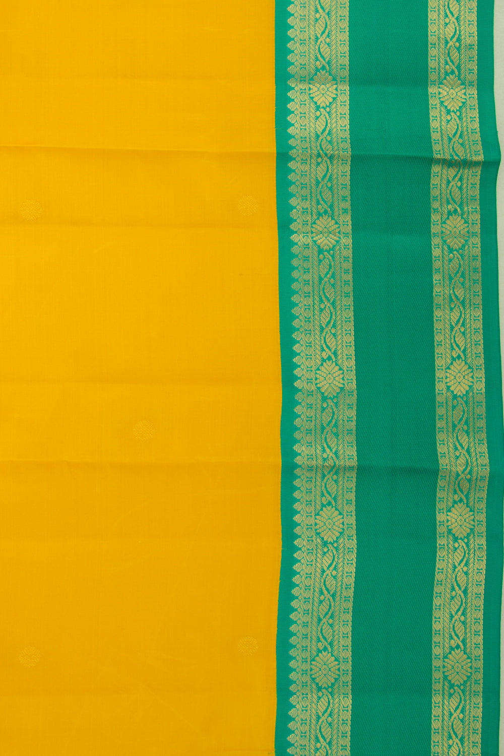 Taranga Kanchi Silk Butta Yellow Saree