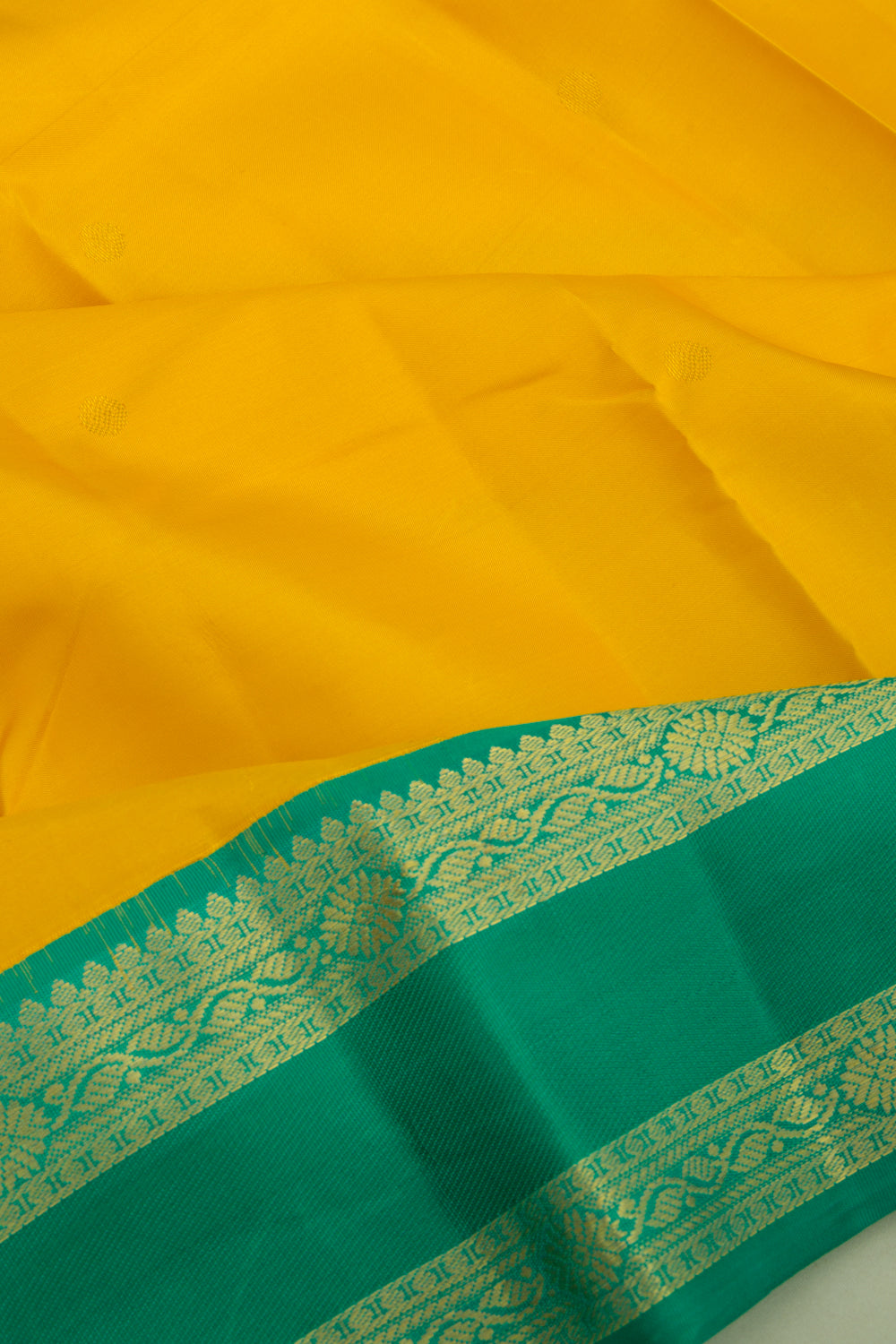 Taranga Kanchi Silk Butta Yellow Saree