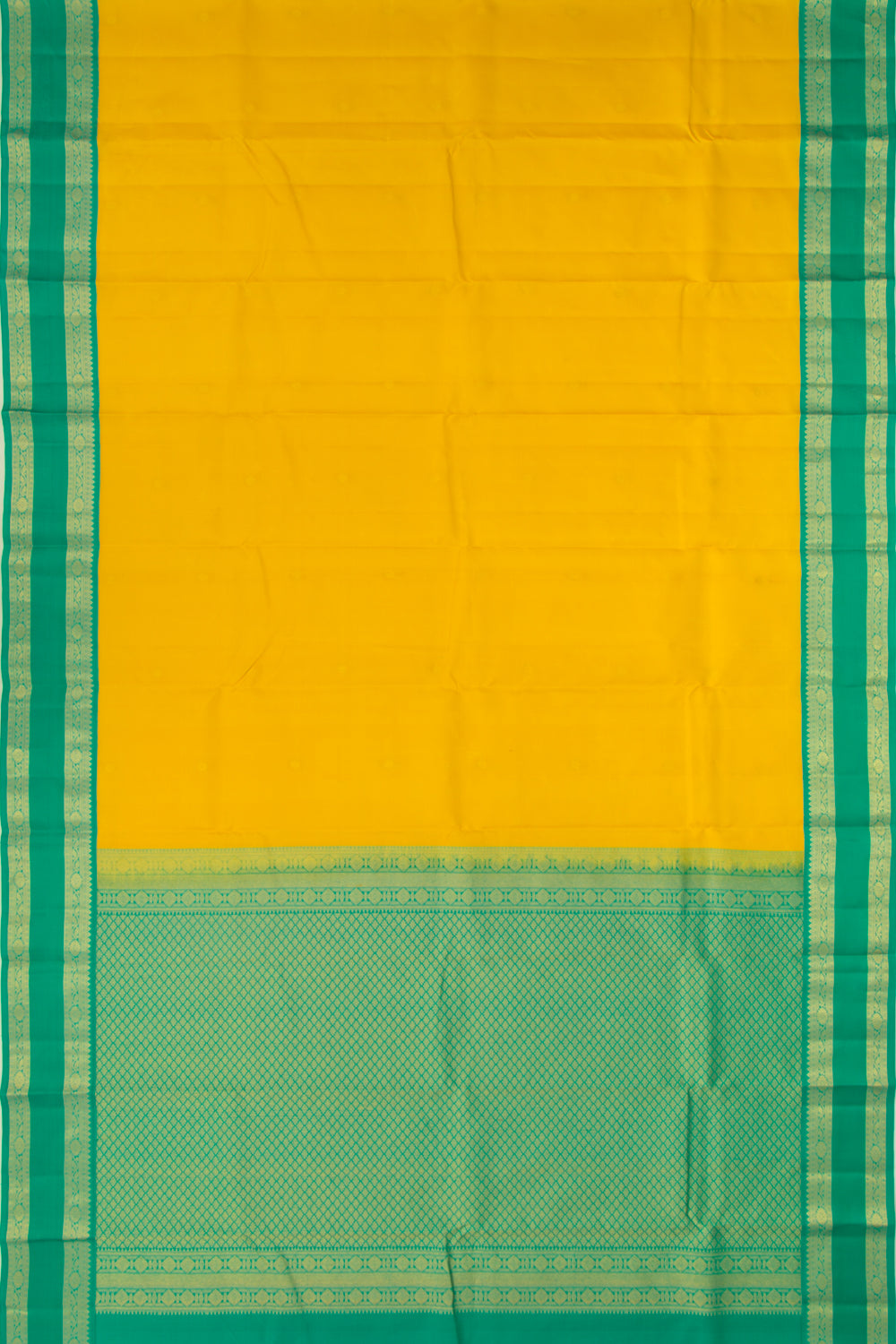 Taranga Kanchi Silk Butta Yellow Saree