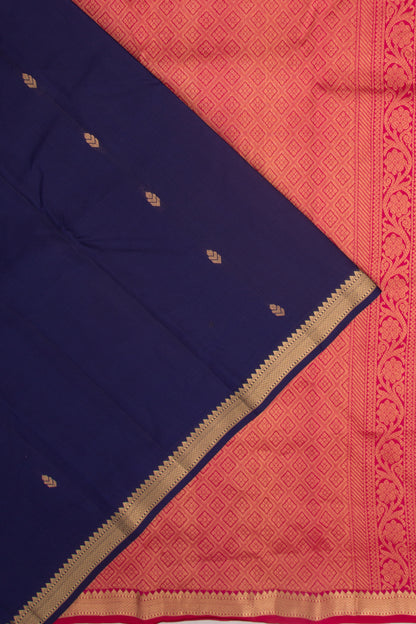 Taranga Kanchi Silk Butta Dark Blue Saree