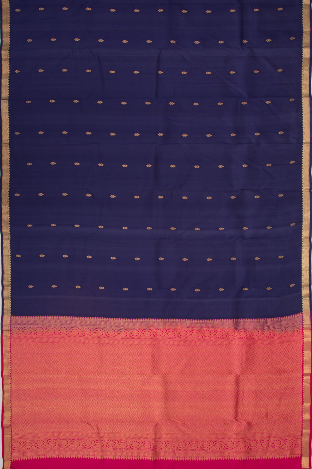 Taranga Kanchi Silk Butta Dark Blue Saree