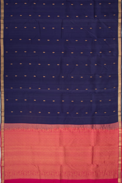 Taranga Kanchi Silk Butta Dark Blue Saree