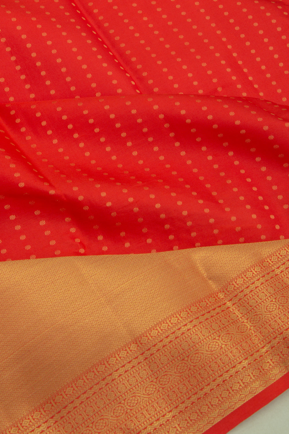 Taranga Kanchi Silk Brocade Red Saree