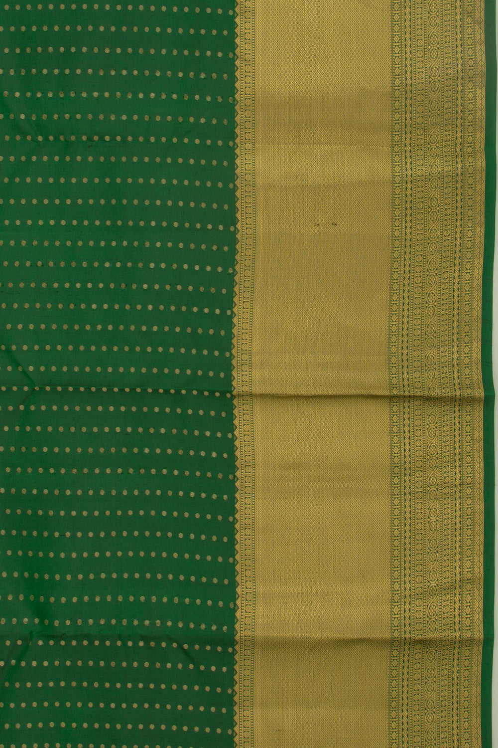 Taranga Kanchi Silk Brocade Dark Green Saree