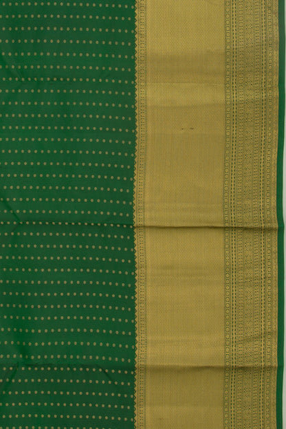 Taranga Kanchi Silk Brocade Dark Green Saree