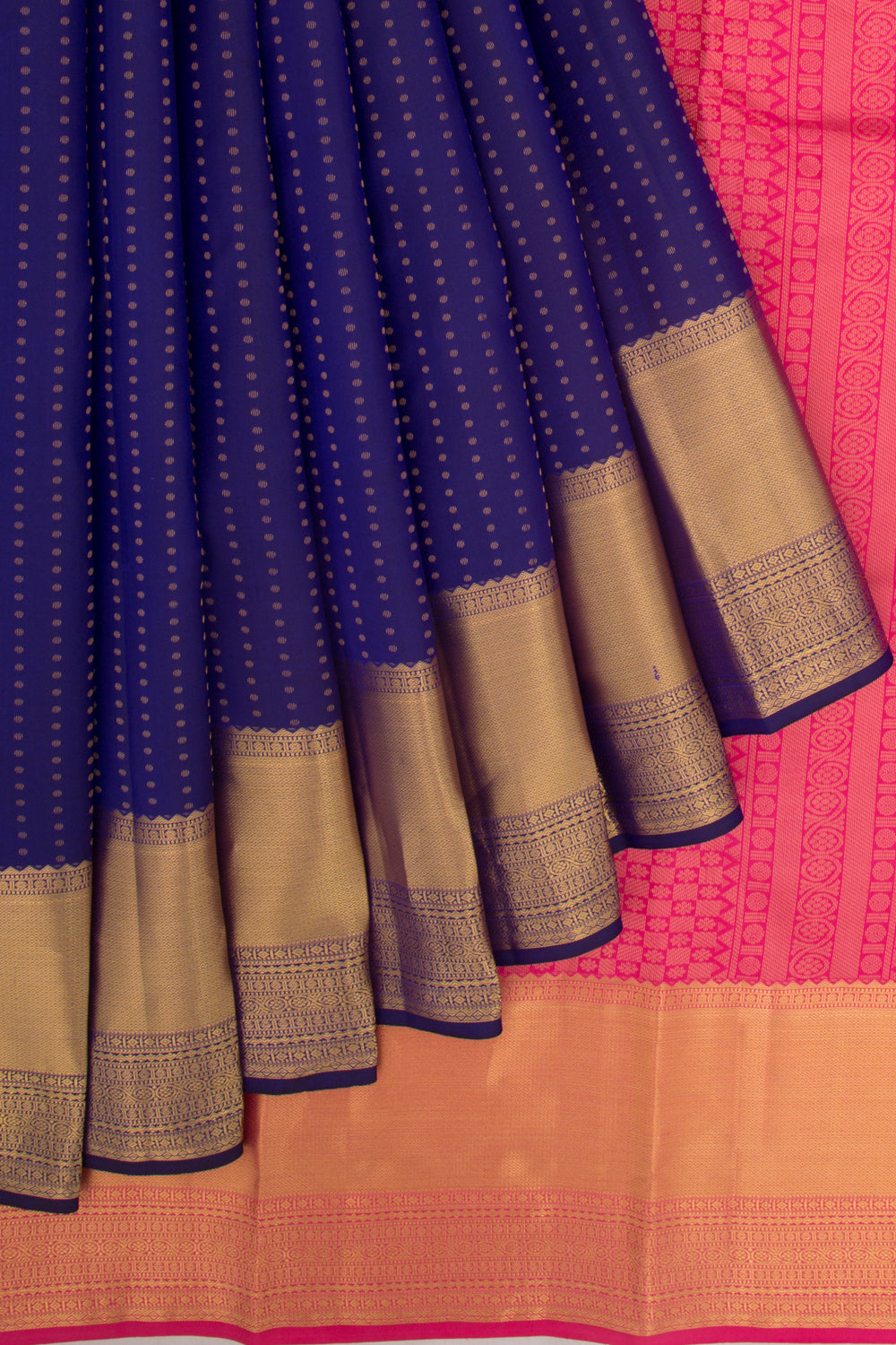 Taranga Kanchi Silk Butta Royal Blue Saree
