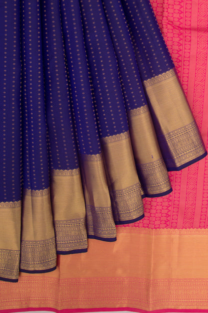 Taranga Kanchi Silk Butta Royal Blue Saree
