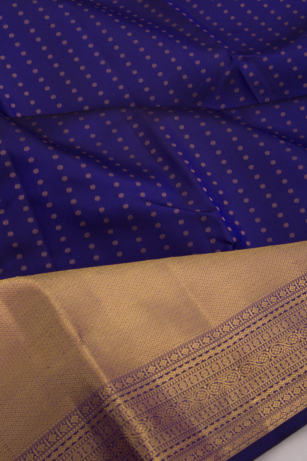 Taranga Kanchi Silk Butta Royal Blue Saree
