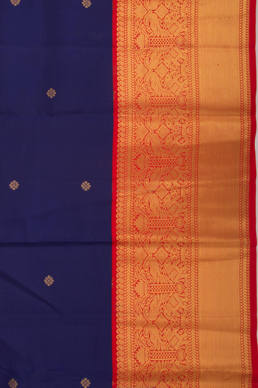 Taranga Kanchi Silk Butta Dark Blue Saree