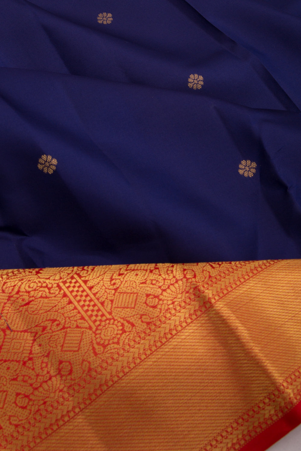 Taranga Kanchi Silk Butta Dark Blue Saree