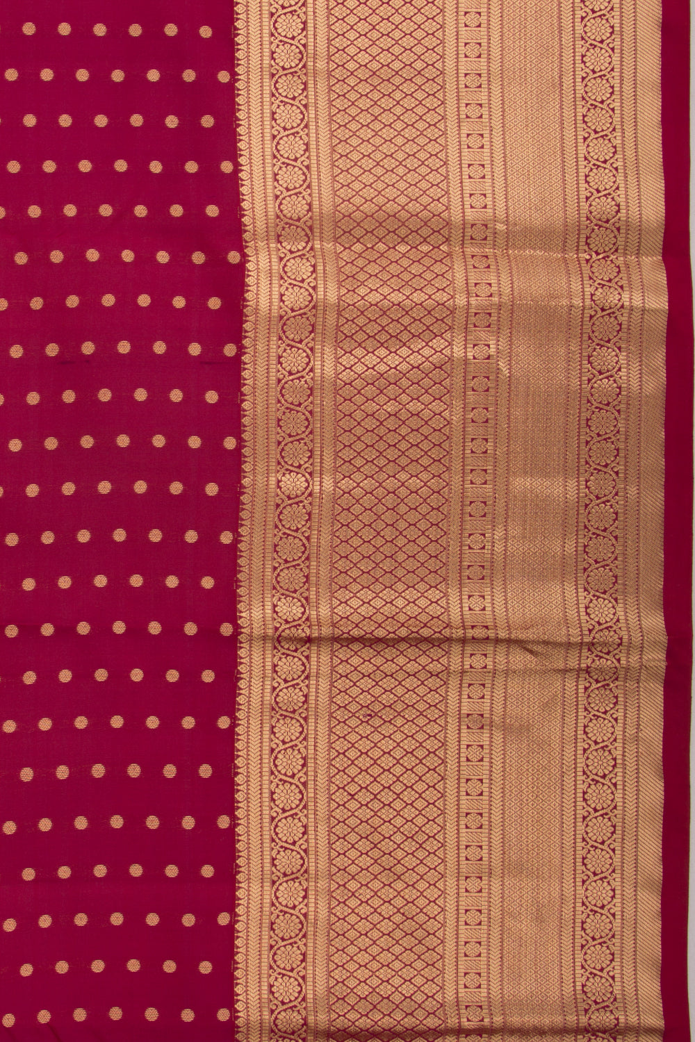 Taranga Kanchi Silk Butta Maroon Saree