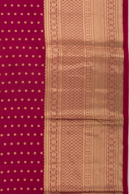 Taranga Kanchi Silk Butta Maroon Saree