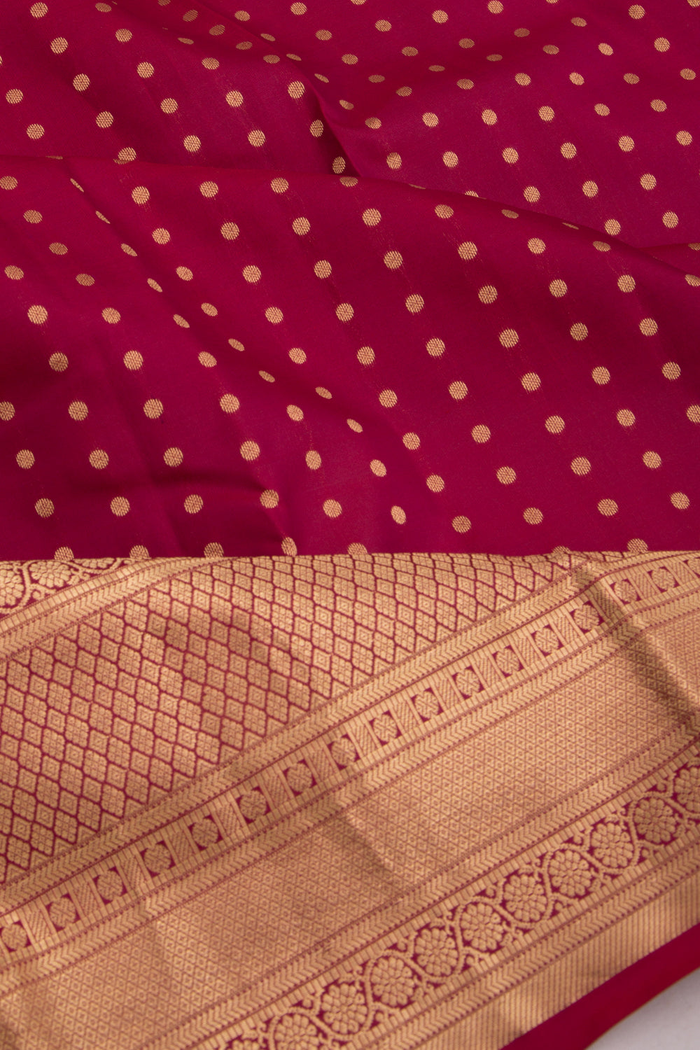 Taranga Kanchi Silk Butta Maroon Saree