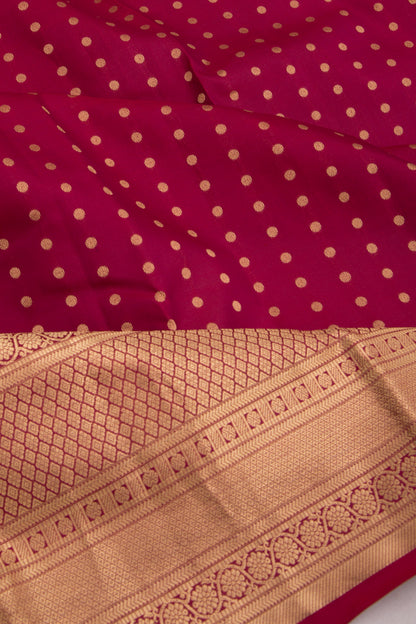 Taranga Kanchi Silk Butta Maroon Saree