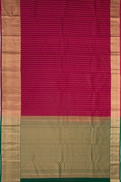 Taranga Kanchi Silk Butta Maroon Saree