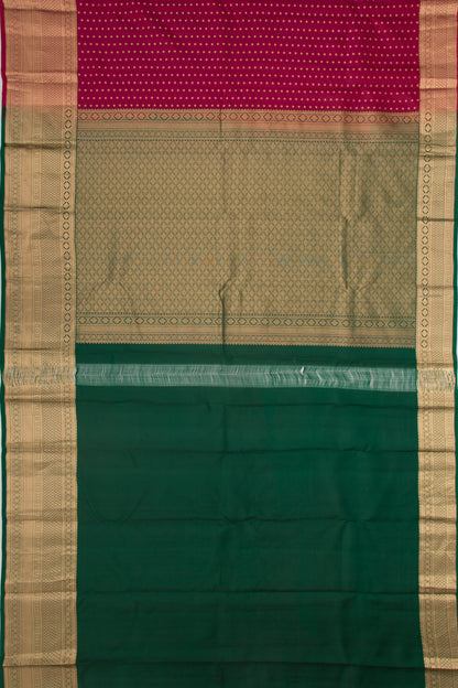 Taranga Kanchi Silk Butta Maroon Saree