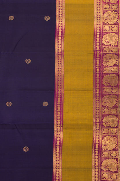 Taranga Kanchi Silk Butta Dark Blue Saree