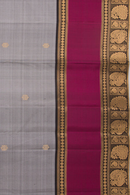 Taranga Kanchi Silk Butta Grey Saree