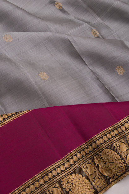 Taranga Kanchi Silk Butta Grey Saree
