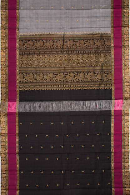 Taranga Kanchi Silk Butta Grey Saree