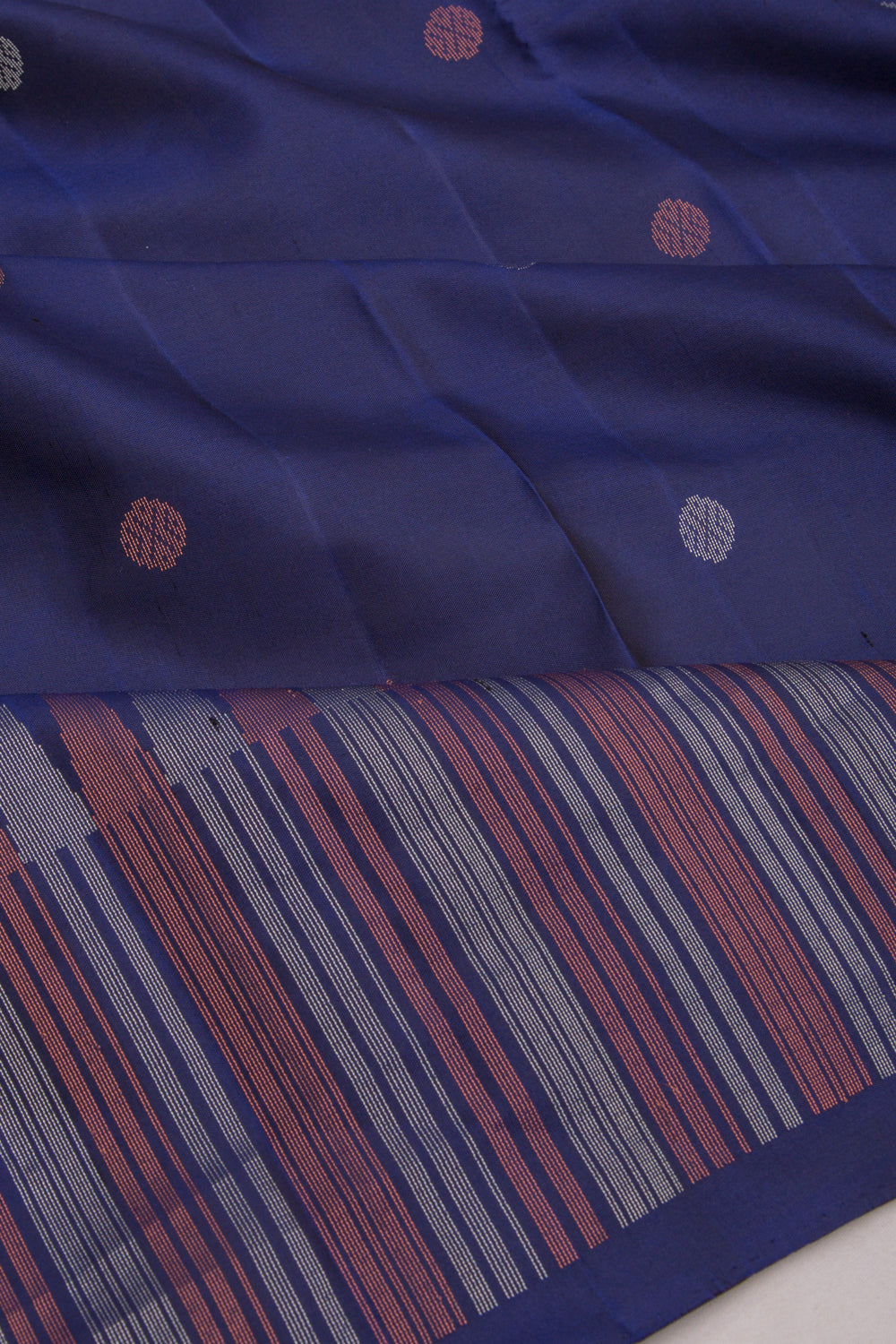 Taranga Kanchi Silk Butta Dark Blue Saree