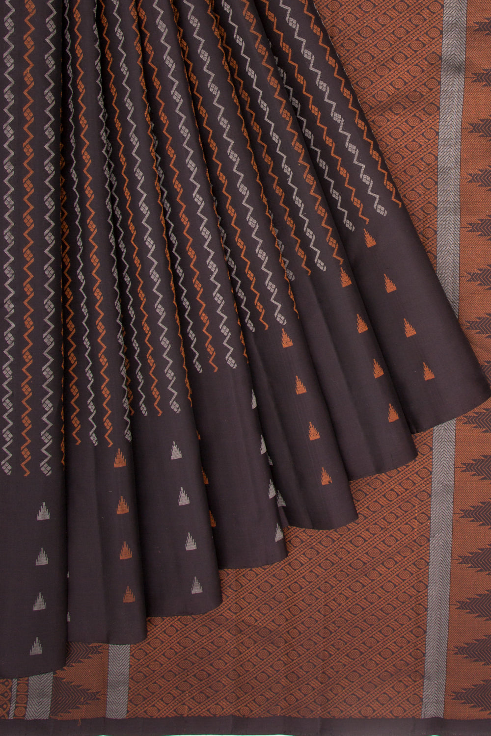 Taranga Kanchi Silk Brocade Black Saree