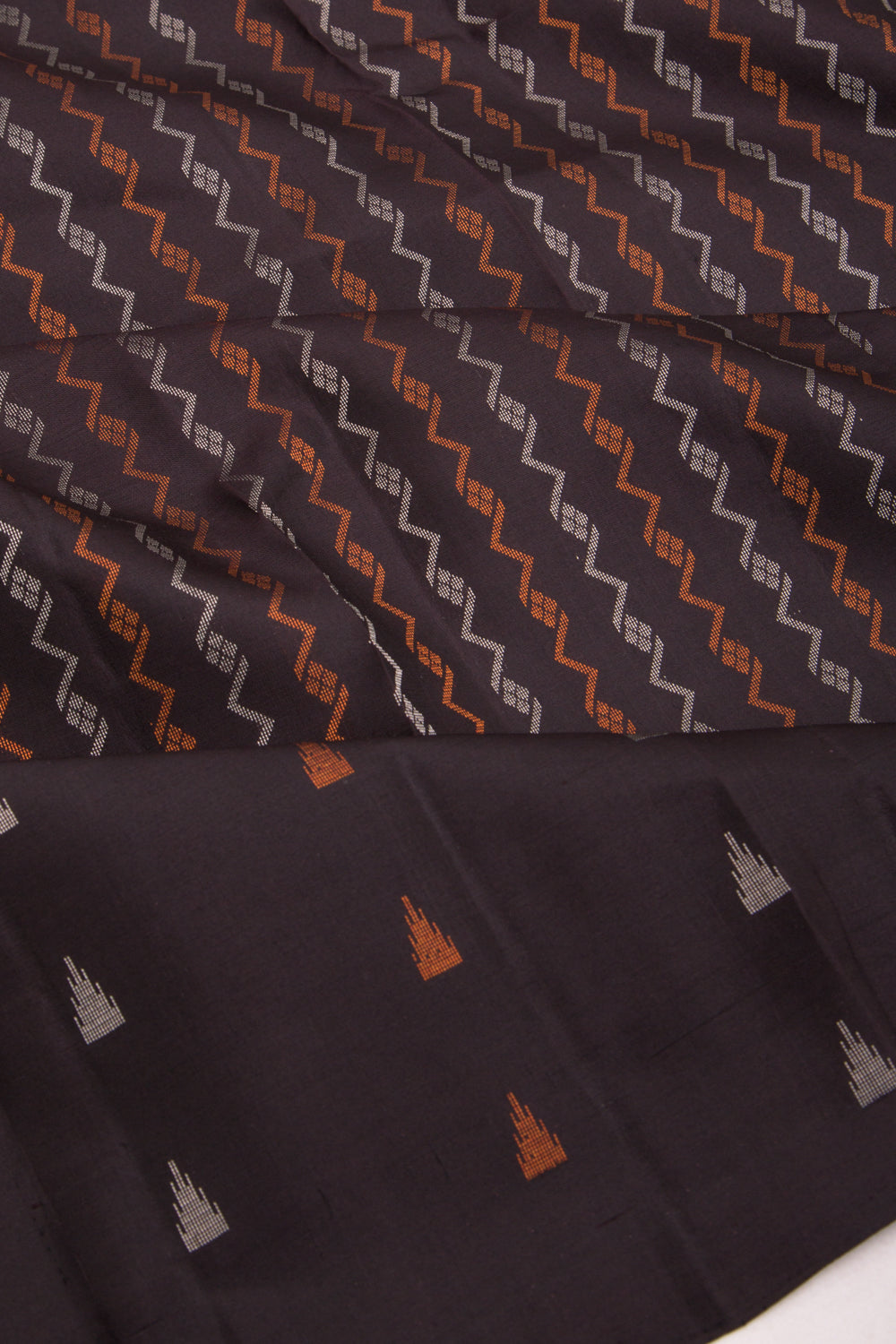 Taranga Kanchi Silk Brocade Black Saree