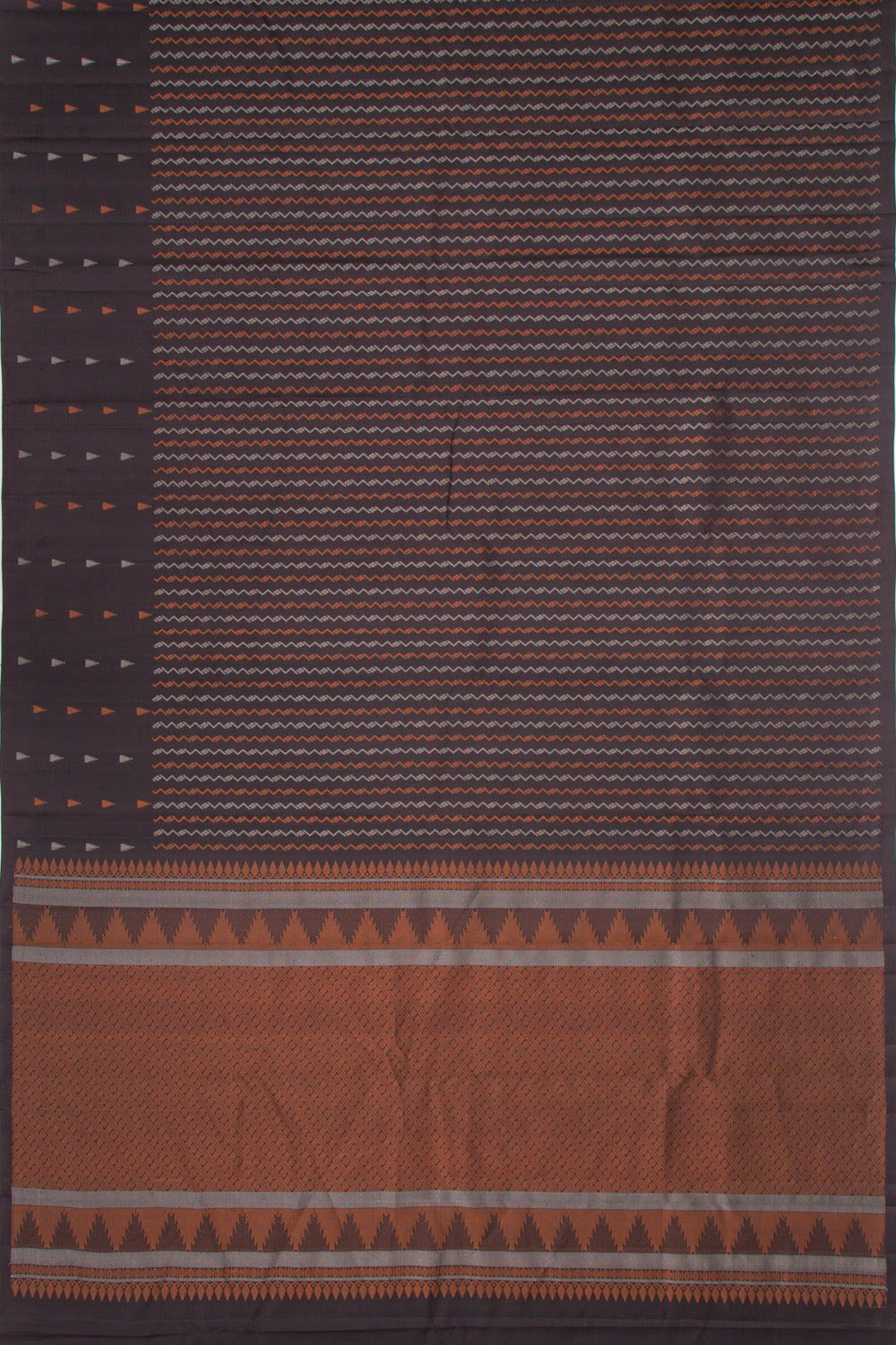 Taranga Kanchi Silk Brocade Black Saree