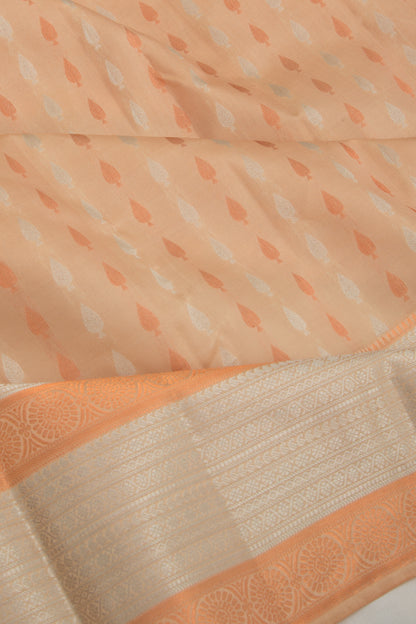 Taranga Kanchi Silk Butta Cream Saree