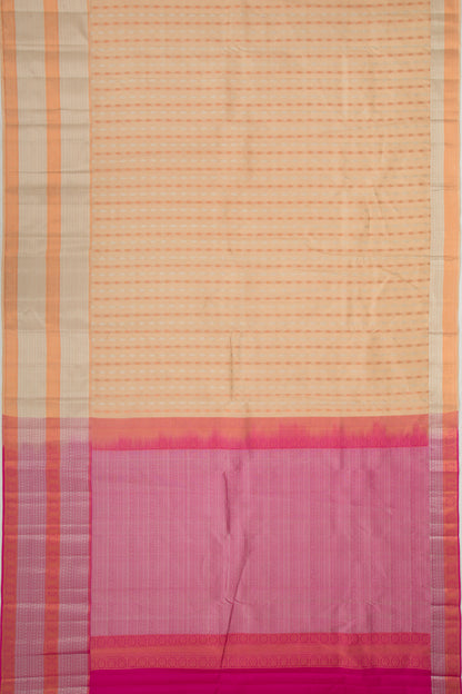 Taranga Kanchi Silk Butta Cream Saree
