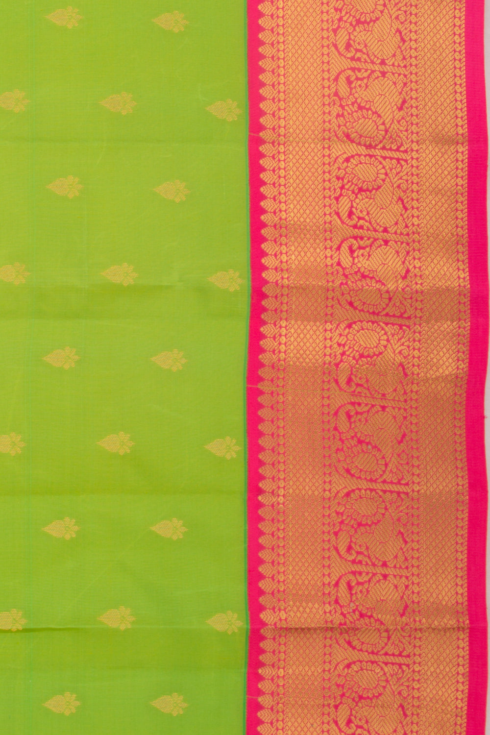 Taranga Kanchi Silk Butta Green Saree