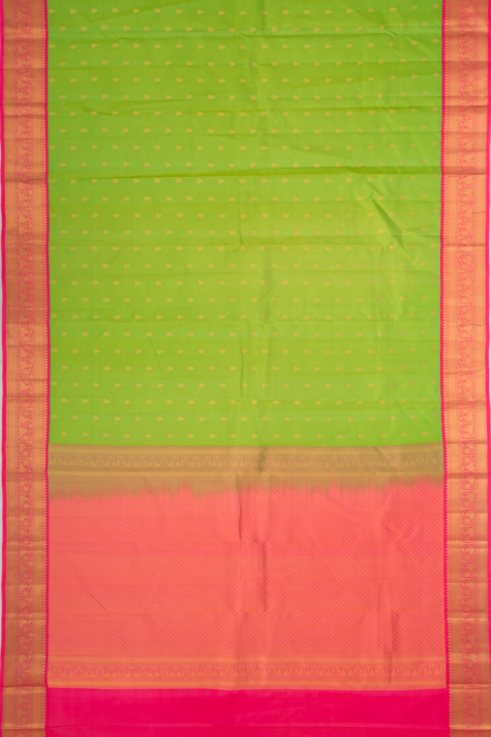 Taranga Kanchi Silk Butta Green Saree