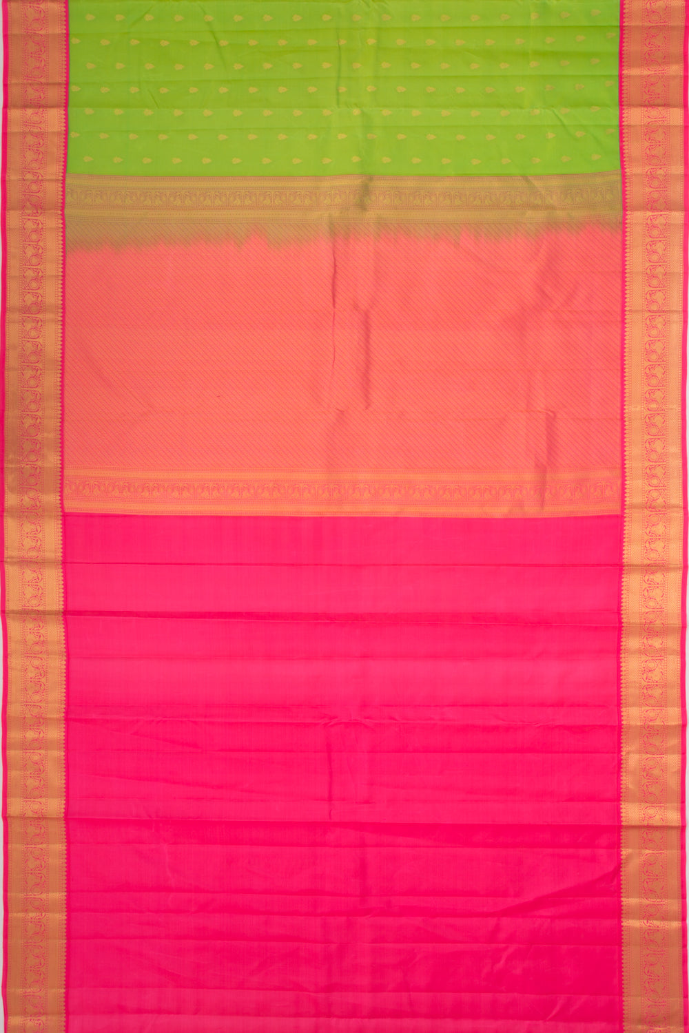 Taranga Kanchi Silk Butta Green Saree